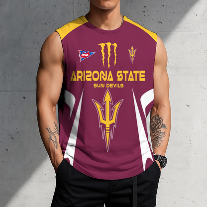 LIMITED DROP - NEW CUSTOMIZED | NCAA FBS04 ASS AS SUN DEVILS MEN'S GYM SHIRT