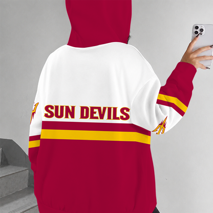 [FAN FAVORITE] NEW CUSTOMIZED NCAA FBS04 ASS ARIZONA STATE SUN DEVILS ZIP HOODIE