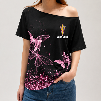 [FAN FAVORITE] NEW CUSTOMIZED NCAA FBS04 ASS ARIZONA STATE SUN DEVILS OFF-SHOULDER SHIRT