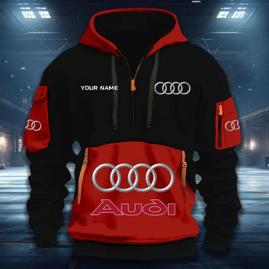 LIMITED RUN - NEW CUSTOMIZED F104 AG AUDI QUARTER ZIP HOODIE