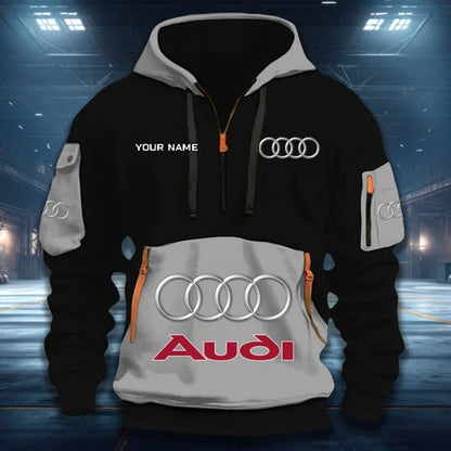 LIMITED RUN - NEW CUSTOMIZED F104 AG AUDI QUARTER ZIP HOODIE