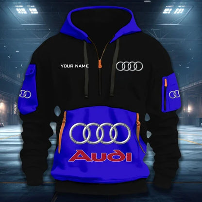 LIMITED RUN - NEW CUSTOMIZED F104 AG AUDI QUARTER ZIP HOODIE