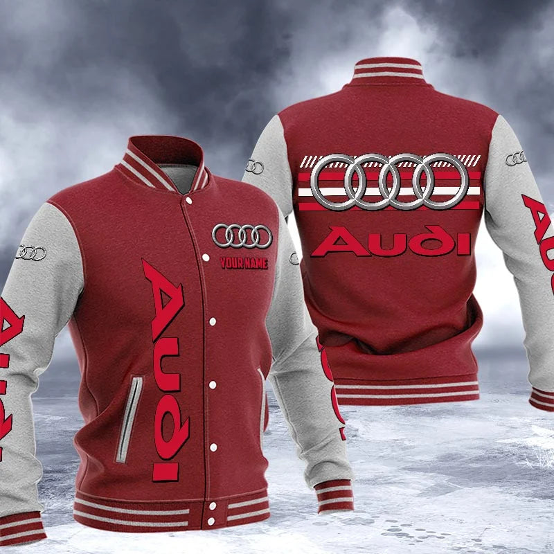 LIMITED RUN - NEW CUSTOMIZED F104 AG AUDI BASEBALL JACKET & SATIN VARSITY JACKET