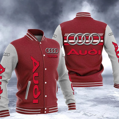 LIMITED RUN - NEW CUSTOMIZED F104 AG AUDI BASEBALL JACKET & SATIN VARSITY JACKET