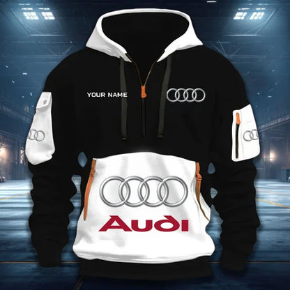 LIMITED RUN - NEW CUSTOMIZED F104 AG AUDI QUARTER ZIP HOODIE
