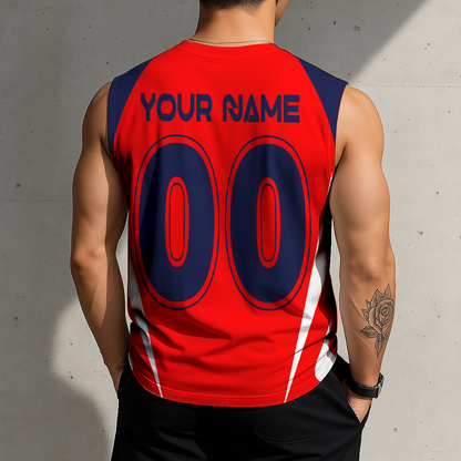 LIMITED EDITION - NEW CUSTOMIZED MLS04 CCF CCG FIRE FC TANK TOP & GYM SHIRT
