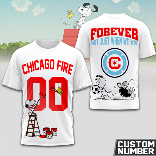 ENDING TODAY - NEW CUSTOMIZED MLS04 CCF CHICAGO FIRE FC x SNOOPY HOODIE, T-SHIRTS, ZIP HOODIE, SWEATSHIRTS & POLO