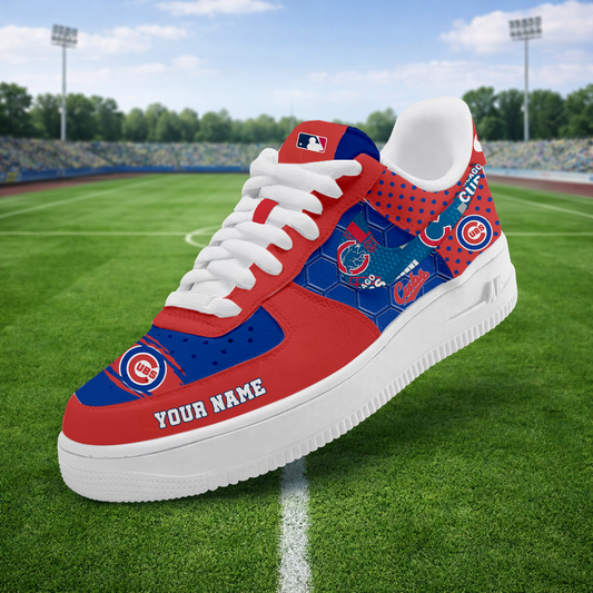 LIMITED EDITION - NEW CUSTOMIZED MLB04 CCS CHICAGO CUBS AF1 SNEAKERS