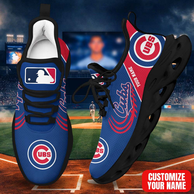 LIMITED EDITION - NEW CUSTOMIZED MLB04 CCS CHICAGO CUBS PREMIUM CLUNKY SNEAKERS