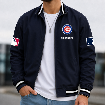 [FLASH SALE] NEW CUSTOMIZED MLB04 CCS CHICAGO CUBS MULTICOLOR MEN'S CASUAL JACKET