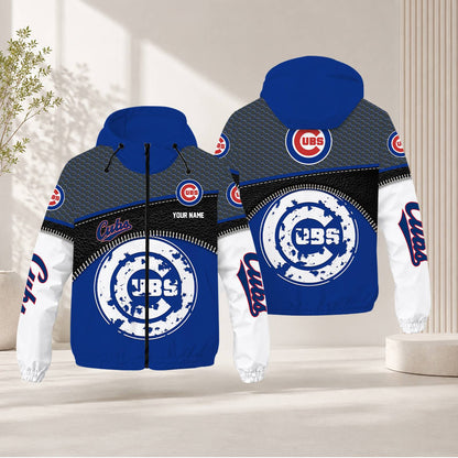 LIMITED EDITION - NEW CUSTOMIZED MLB04 CCS CHICAGO CUBS WINDBREAKER JACKET