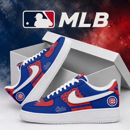 LIMITED EDITION - NEW CUSTOMIZED MLB04 CCS CHICAGO CUBS AF1 SHOES