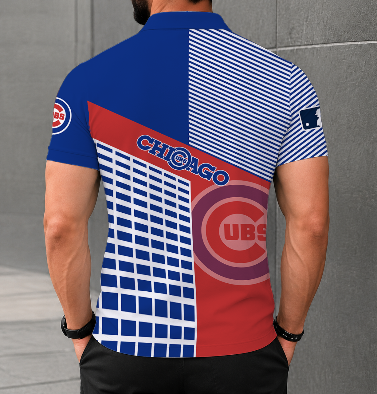 LIMITED EDITION - NEW CUSTOMIZED MLB04 CCS CHICAGO CUBS POLO SHIRT