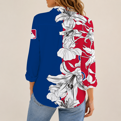 [FLASH SALE] NEW CUSTOMIZED MLB04 CCS CHICAGO CUBS WOMEN CASUAL SHIRT