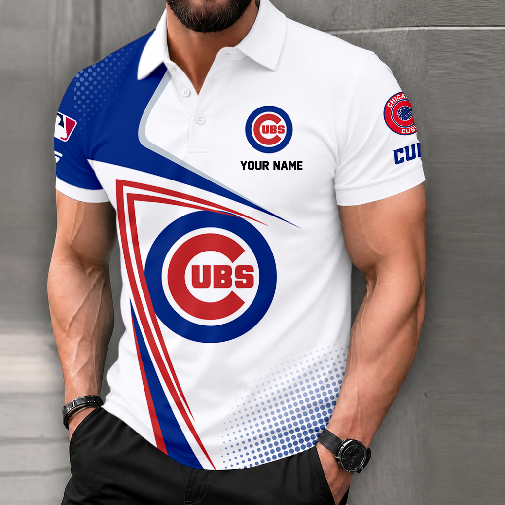 LIMITED EDITION - NEW CUSTOMIZED MLB04 CCS CHICAGO CUBS POLO SHIRT, ZIP POLO SHIRT & T-SHIRTS