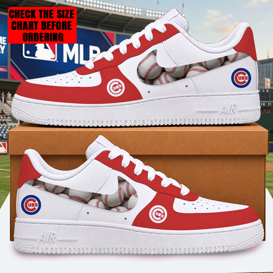 LIMITED EDITION - NEW CUSTOMIZED MLB04 CCS CHICAGO CUBS AF1 SHOES