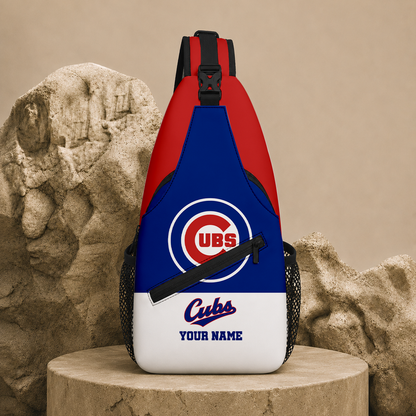 LIMITED EDITION - NEW CUSTOMIZED MLB04 CCS CHICAGO CUBS SLING BAG