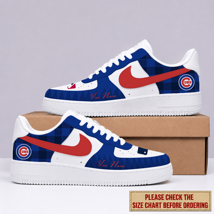 LIMITED EDITION - NEW CUSTOMIZED MLB04 CCS CHICAGO CUBS AF1 SHOES