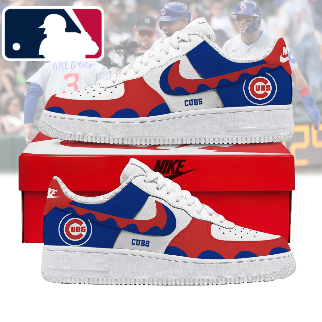 FINAL CLEARANCE - NEW CUSTOMIZED MLB04 CCS CHICAGO CUBS AF1 SHOES