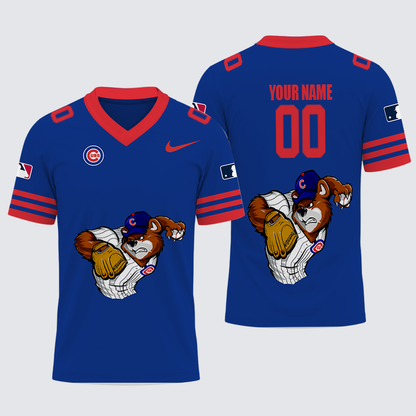 [FLASH SALE] NEW CUSTOMIZED MLB04 CCS CHICAGO CUBS FOOTBALL JERSEY