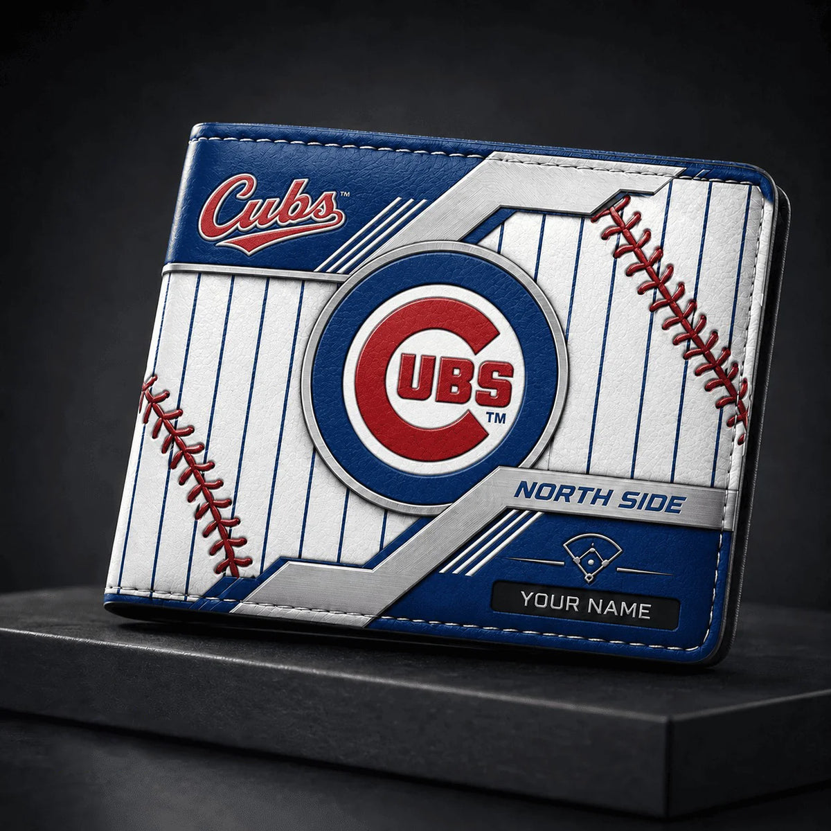 [FLASH SALE] NEW CUSTOMIZED MLB04 CCS CHICAGO CUBS LEATHER WALLET
