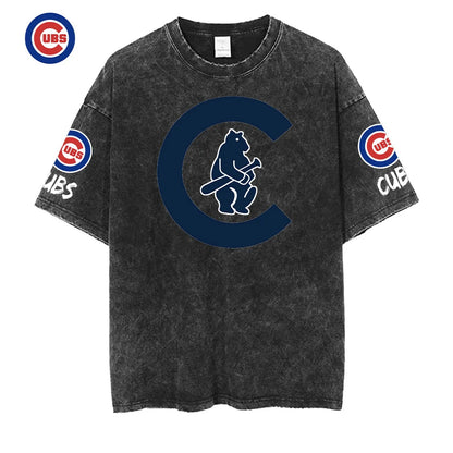 [FLASH SALE] NEW CUSTOMIZED MLB04 CCS CHICAGO CUBS MULTICOLOR WASHED TEE