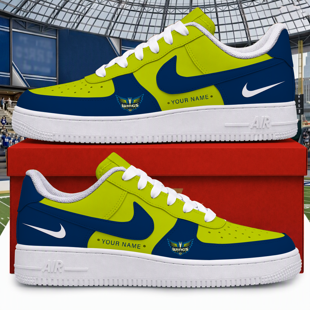 [FAN FAVORITE] NEW CUSTOMIZED WNBA04 DLW DALLAS WINGS AF1 SNEAKERS