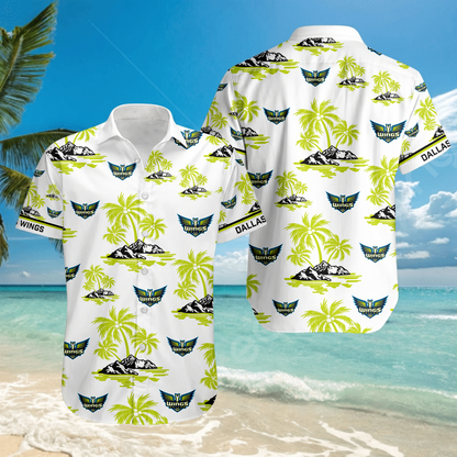 ENDING TODAY - NEW CUSTOMIZED WNBA04 DLW DALLAS WINGS UNISEX HAWAIIAN SHIRT