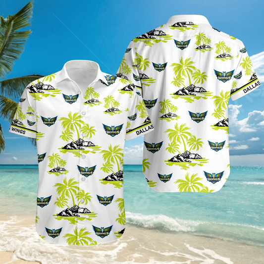 ENDING TODAY - NEW CUSTOMIZED WNBA04 DLW DALLAS WINGS UNISEX HAWAIIAN SHIRT