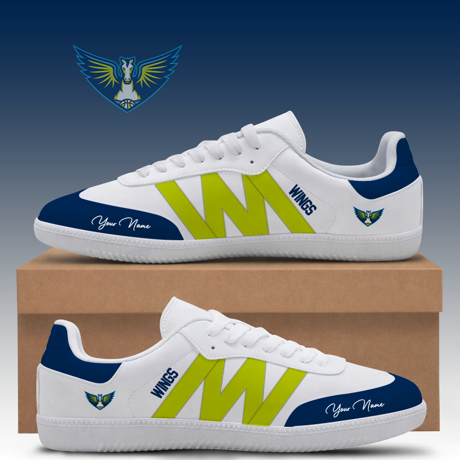 [FAN FAVORITE] NEW CUSTOMIZED WNBA04 DLW DALLAS WINGS CLASSIC SNEAKERS