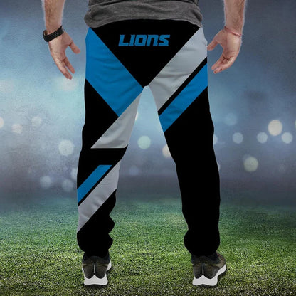LIMITED EDITION - NEW CUSTOMIZED NFL04 DTL DETROIT LIONS SWEATPANTS