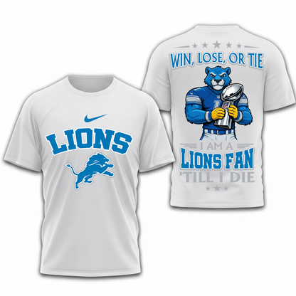 LIMITED EDITION - NEW CUSTOMIZED NFL04 DTL DETROIT LIONS UNISEX T-SHIRT, POLO, HOODIE & JACKETS
