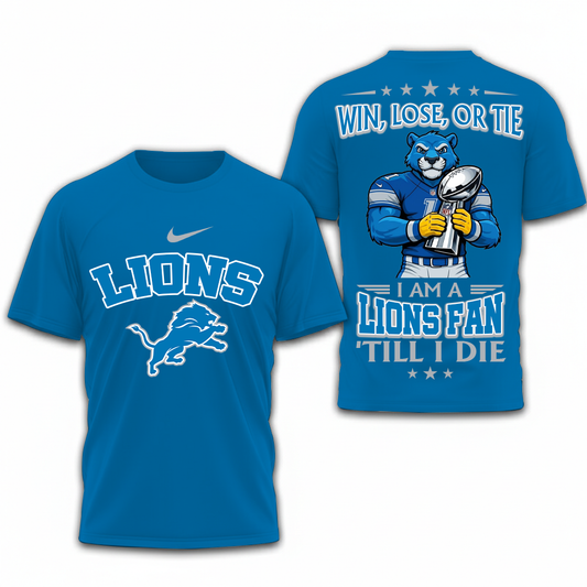 LIMITED EDITION - NEW CUSTOMIZED NFL04 DTL DETROIT LIONS UNISEX T-SHIRT, POLO, HOODIE & JACKETS