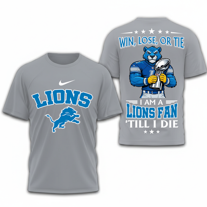 LIMITED EDITION - NEW CUSTOMIZED NFL04 DTL DETROIT LIONS UNISEX T-SHIRT, POLO, HOODIE & JACKETS