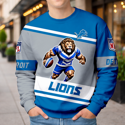 LIMITED EDITION - NEW CUSTOMIZED NFL04 DTL DETROIT LIONS UNISEX T-SHIRT, POLO, HOODIE & JACKETS
