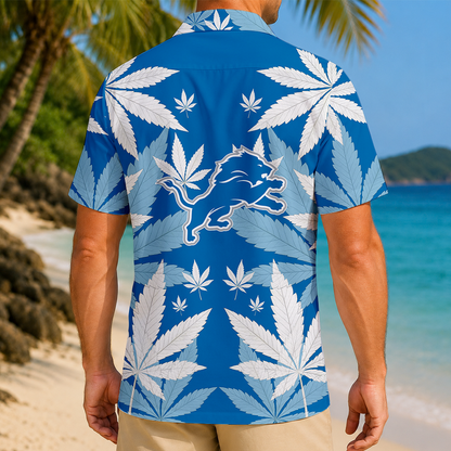 SPECIAL EDITION - NEW CUSTOMIZED NFL04 DTL DETROIT LIONS UNISEX HAWAIIAN SHIRT
