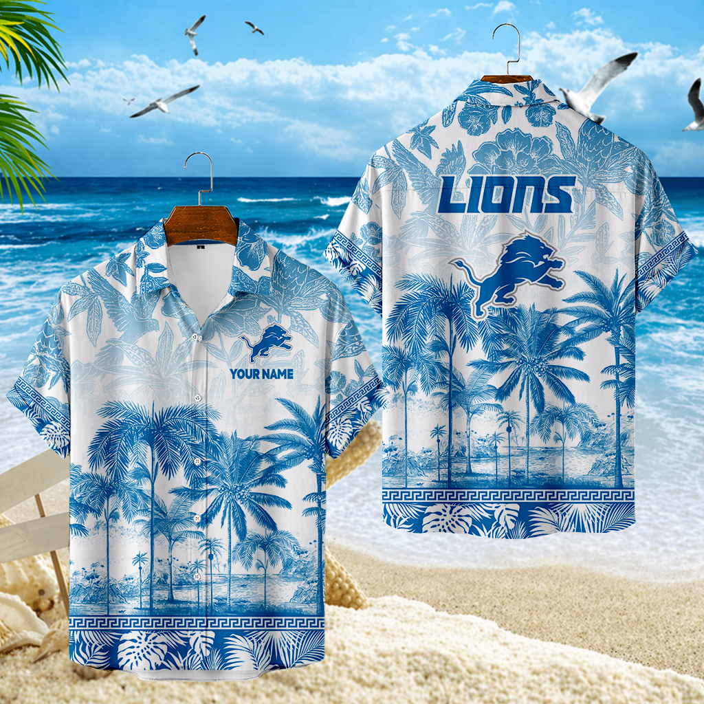 VIRAL EDITION - NEW CUSTOMIZED NFL04 DTL DETROIT LIONS UNISEX HAWAIIAN SHIRT