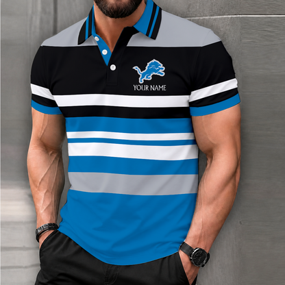 LIMITED EDITION - NEW CUSTOMIZED NFL04 DTL DETROIT LIONS T-SHIRT, POLO SHIRT, ZIP POLO SHIRT, SWEATSHIRT, HOODIE & ZIP HOODIE