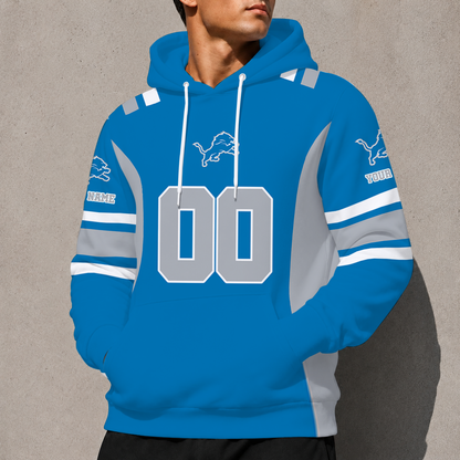 LIMITED EDITION - NEW CUSTOMIZED NFL04 DTL DETROIT LIONS T-SHIRT, POLO SHIRT, ZIP POLO SHIRT, SWEATSHIRT, HOODIE & ZIP HOODIE