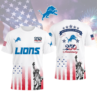 LIMITED EDITION - NEW CUSTOMIZED NFL04 DTL DETROIT LIONS T-SHIRT, POLO SHIRT, ZIP POLO SHIRT, SWEATSHIRT, HOODIE & ZIP HOODIE