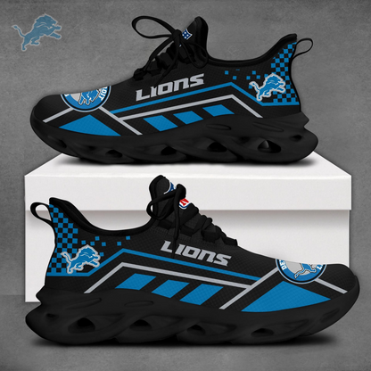 SPECIAL EDITION - NEW CUSTOMIZED NFL04 DTL DETROIT LIONS MAX SOUL SHOES