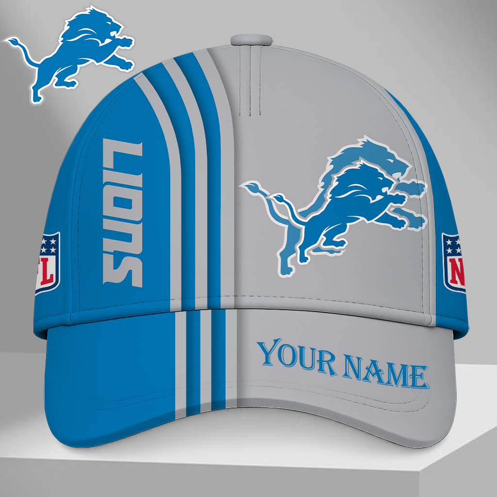 EXCLUSIVE EDITION - NEW CUSTOMIZED NFL04 DTL DETROIT LIONS CLASSIC CAP