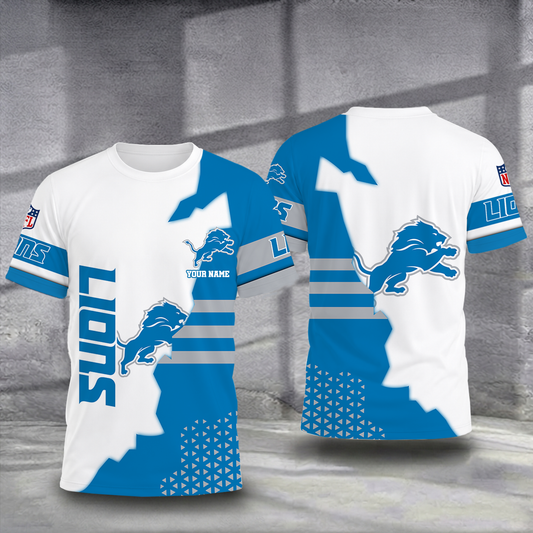 LIMITED EDITION - NEW CUSTOMIZED NFL04 DTL DETROIT LIONS T-SHIRT, POLO SHIRT, ZIP POLO SHIRT, SWEATSHIRT, HOODIE & ZIP HOODIE