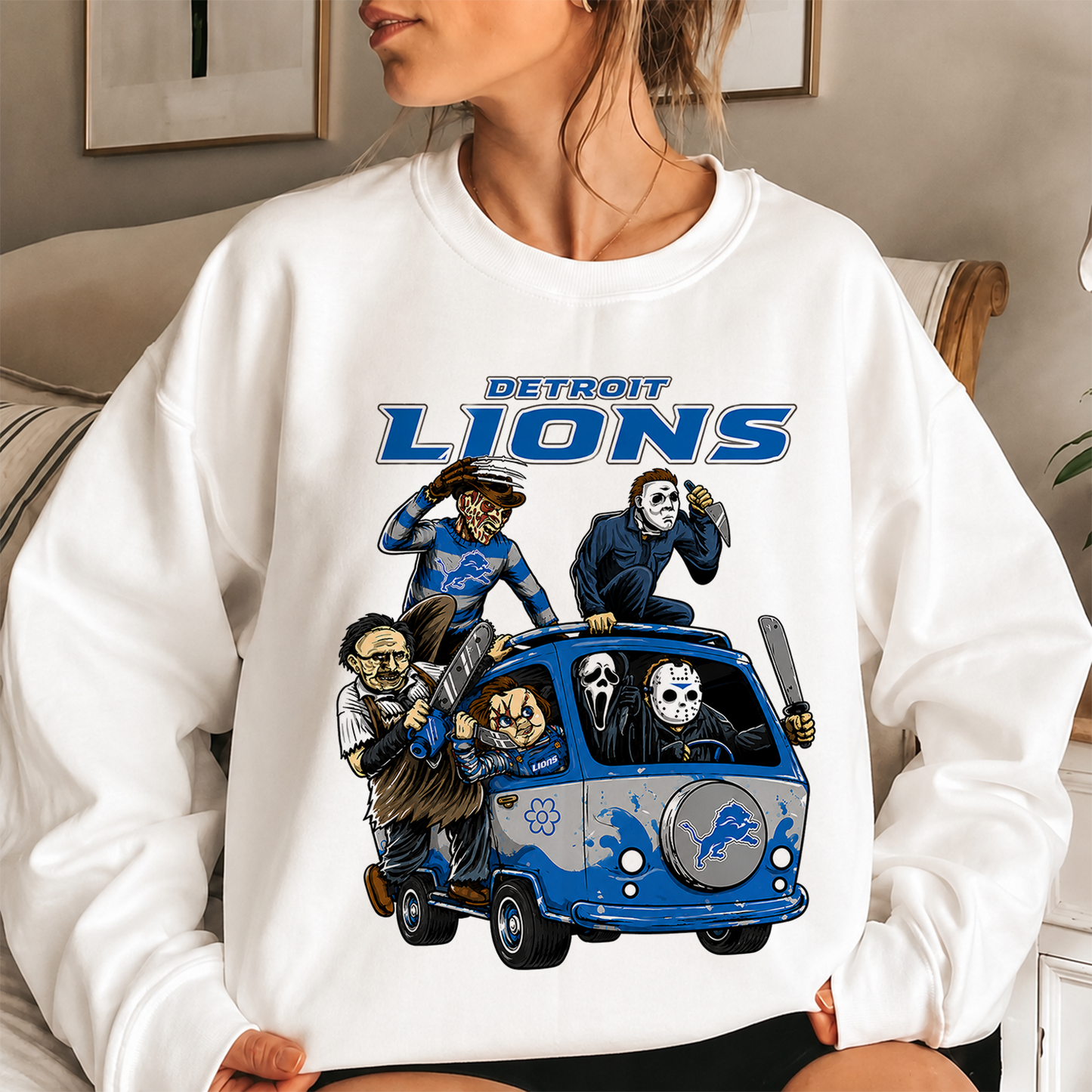 [SPECIAL OFFER] NEW CUSTOMIZED NFL04 DTL DETROIT LIONS UNISEX SWEATSHIRT