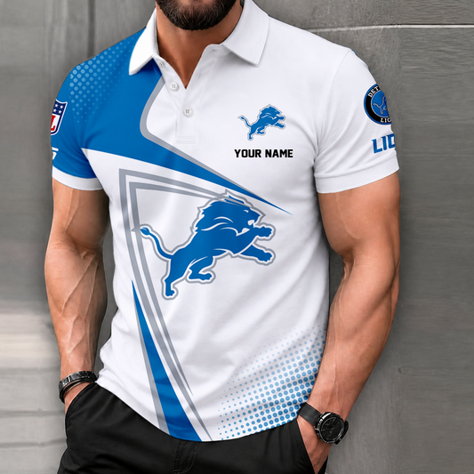 LIMITED EDITION - NEW CUSTOMIZED NFL04 DTL DETROIT LIONS T-SHIRT, POLO SHIRT, ZIP POLO SHIRT, SWEATSHIRT, HOODIE & ZIP HOODIE