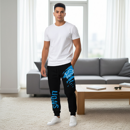 LIMITED EDITION - NEW PERSONALIZED NFL04 DTL DETROIT LIONS JOGGERS