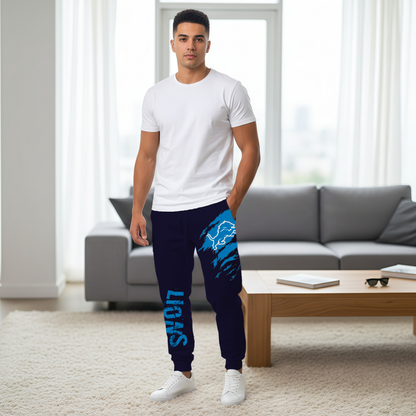 LIMITED EDITION - NEW PERSONALIZED NFL04 DTL DETROIT LIONS JOGGERS