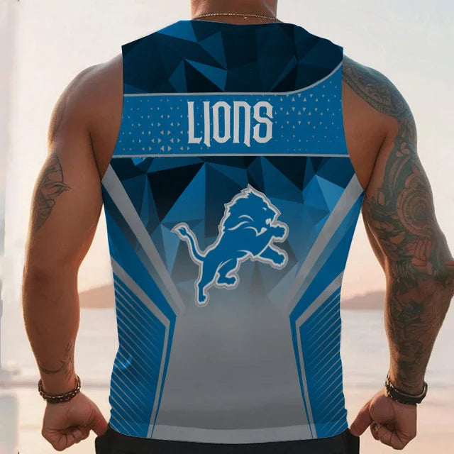 LIMITED EDITION - NEW CUSTOMIZED NFL04 DT LIONS UNISEX TANK TOP