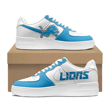 [SPECIAL OFFER] NEW CUSTOMIZED NFL04 DTL DETROIT LIONS AF1 SHOES