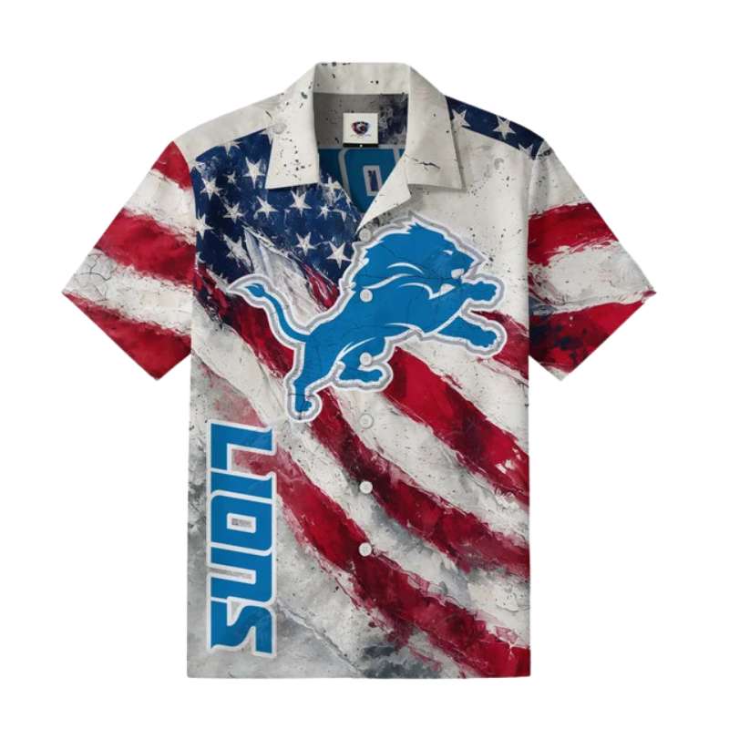 LIMITED EDITION - NEW CUSTOMIZED NFL04 DTL DETROIT LIONS UNISEX HAWAIIAN SHIRT